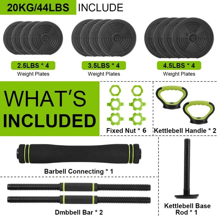 TWISTER.CK Adjustable Dumbbells 44 66 88 Lbs Free Weight Set