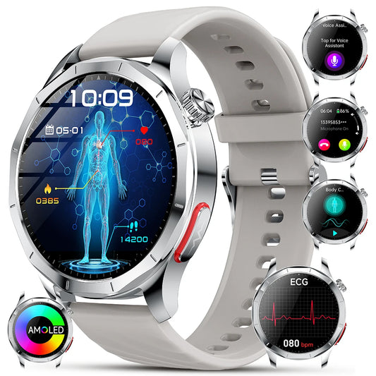 Marsyu Smart Watch With ECG PPG Health And Fitness Tracking