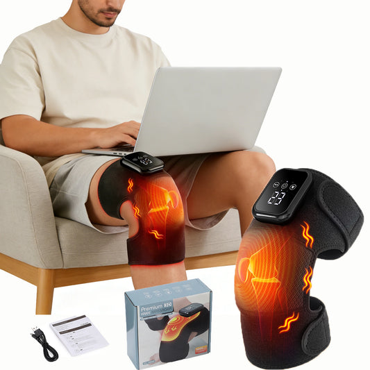 AFDEAL Electric Heated Knee Massager With 3 Level Hot Compress