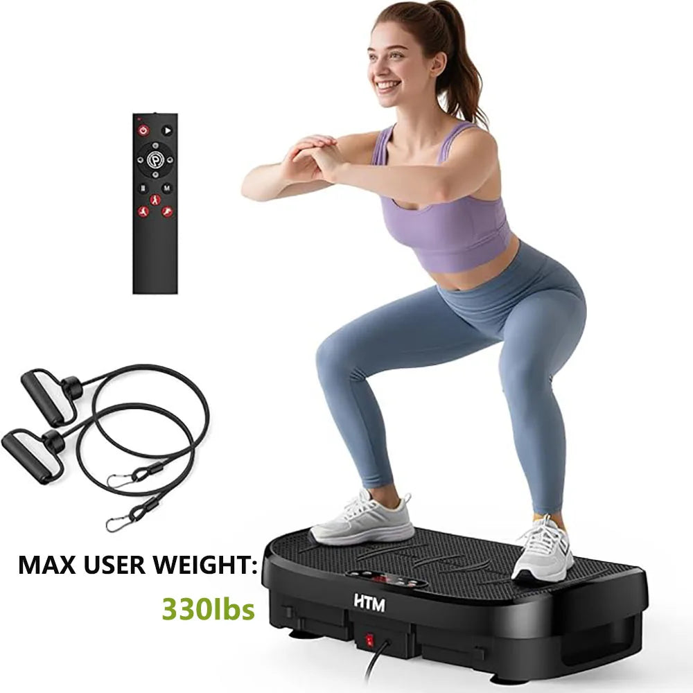 HTM Vibration Plate Fitness Multi Function Trainer For Home Gym