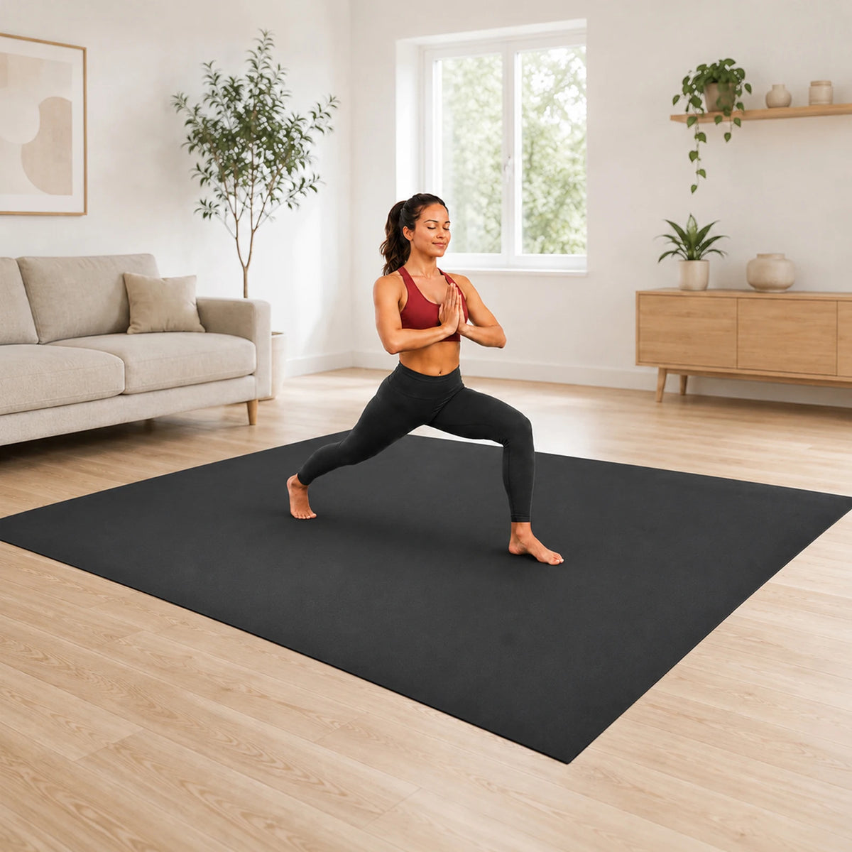 High Density Non Slip PVC Workout Mat For Home Gym