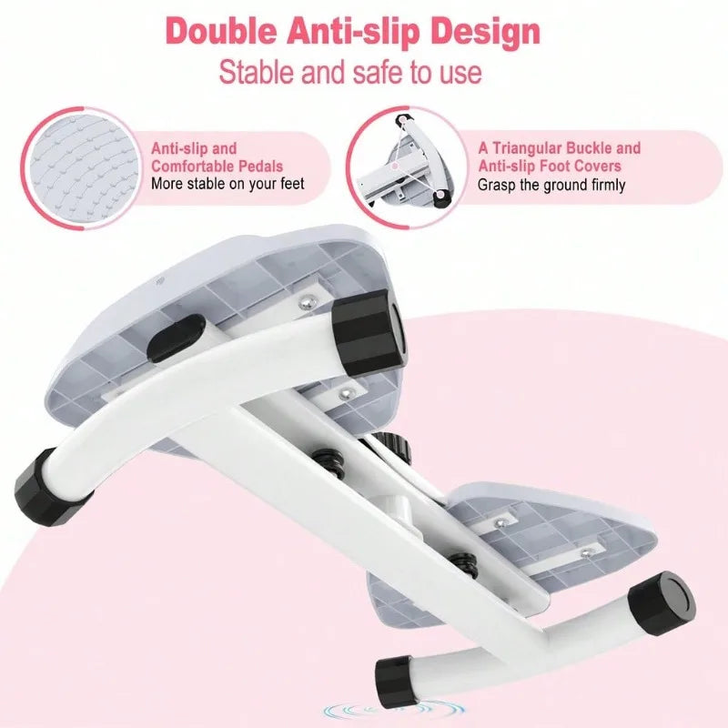 Compact Adjustable Resistance Home Workout Stepper
