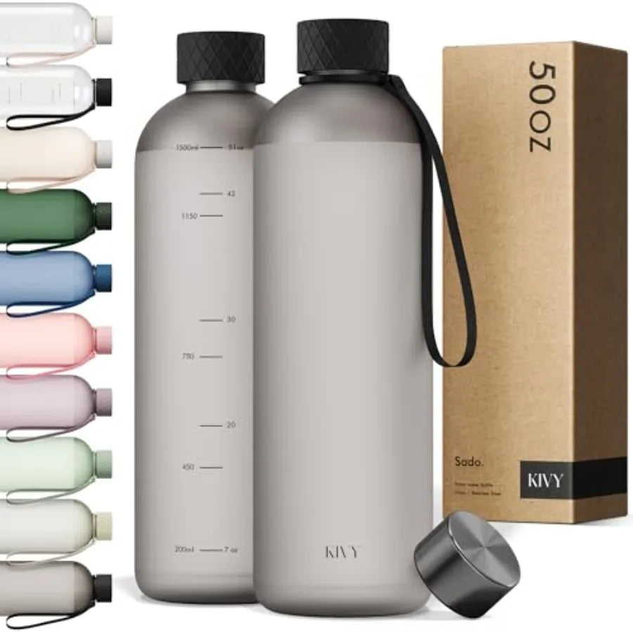 Lightweight Shatterproof Sports Water Bottle With Carry Strap