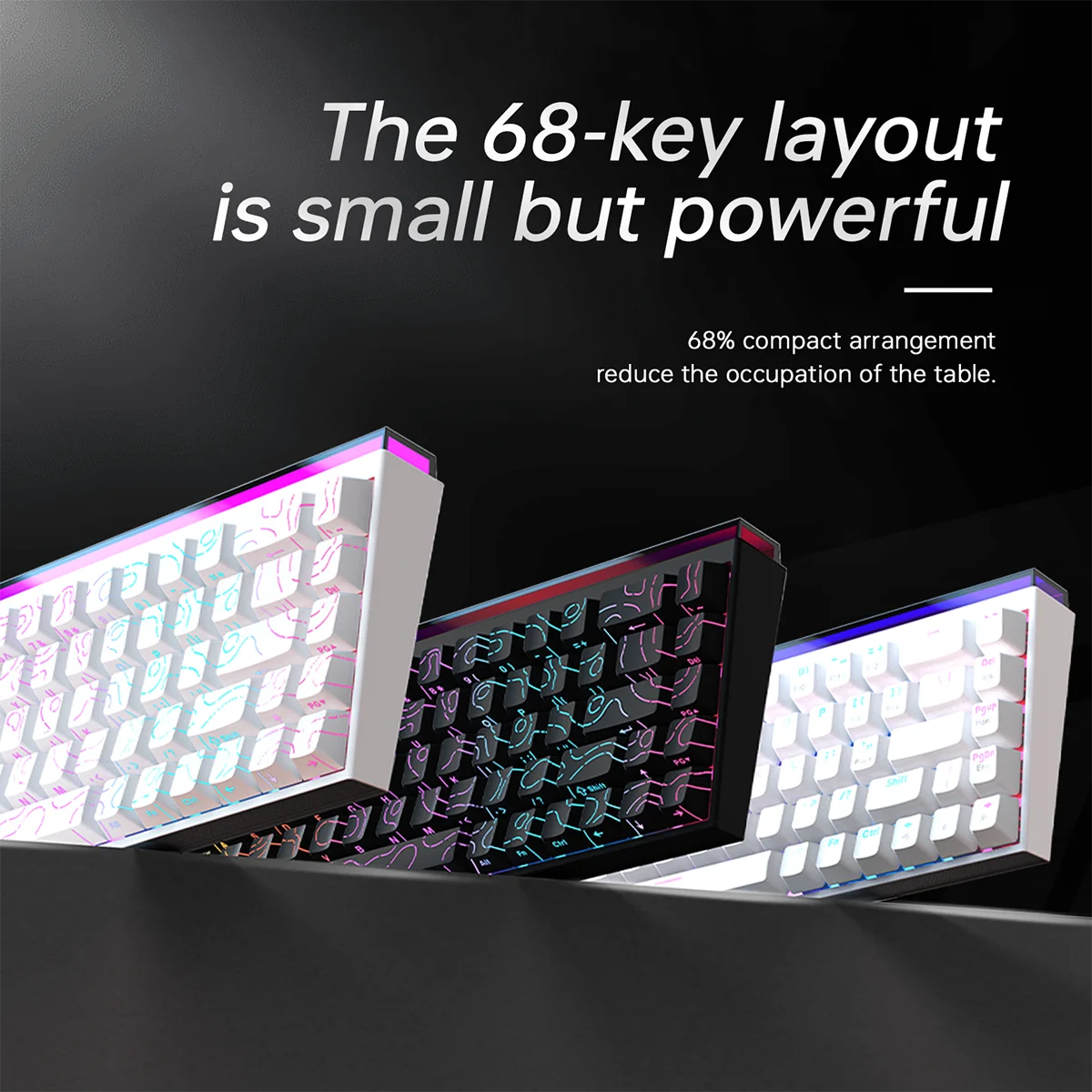 Ajazz NK68 68 Key Hot Swappable Mechanical Keyboard