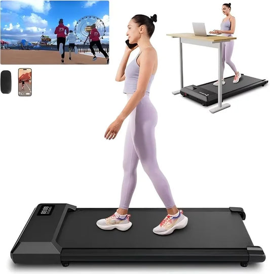 Superun 2-In-1 Home Office Walking Treadmill With App and Remote