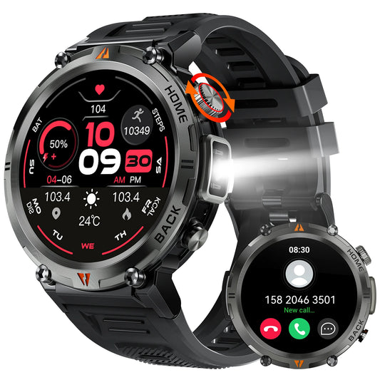 LaNikar KE3 Bluetooth Call Smart Watch For Men Health Monitor