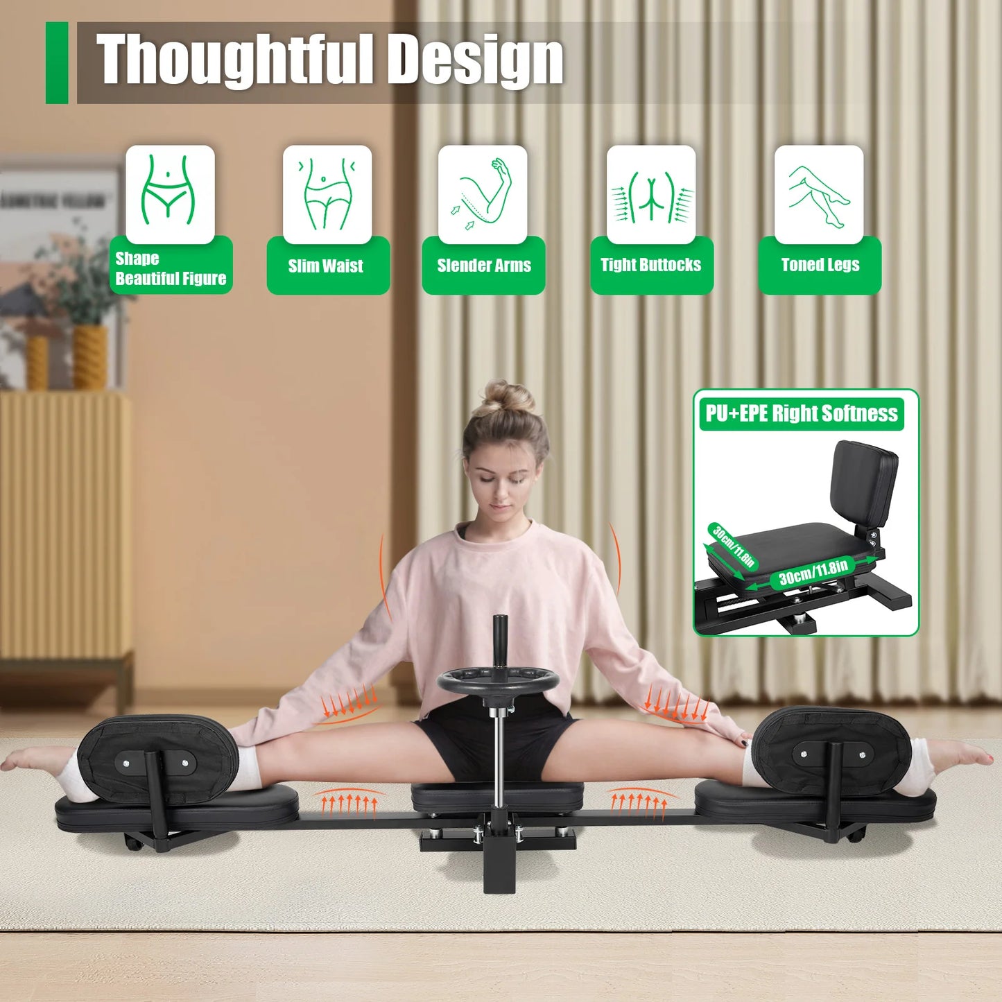 Leg Stretcher Hands Free Training Device For Yoga