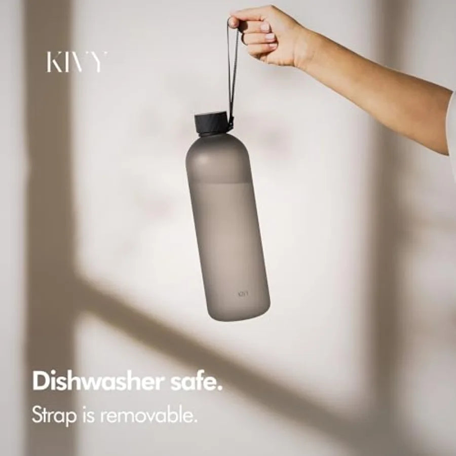 Lightweight Shatterproof Sports Water Bottle With Carry Strap