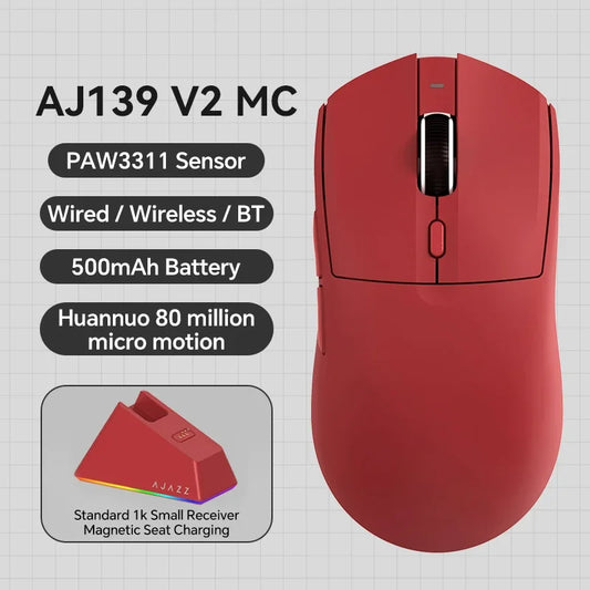Ajazz AJ139 V2 Wireless Gaming Mouse 1000Hz PAW3311