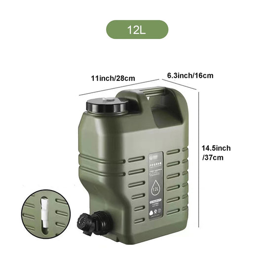 Foldable Water Storage Bag With Spigot For Camping Hiking