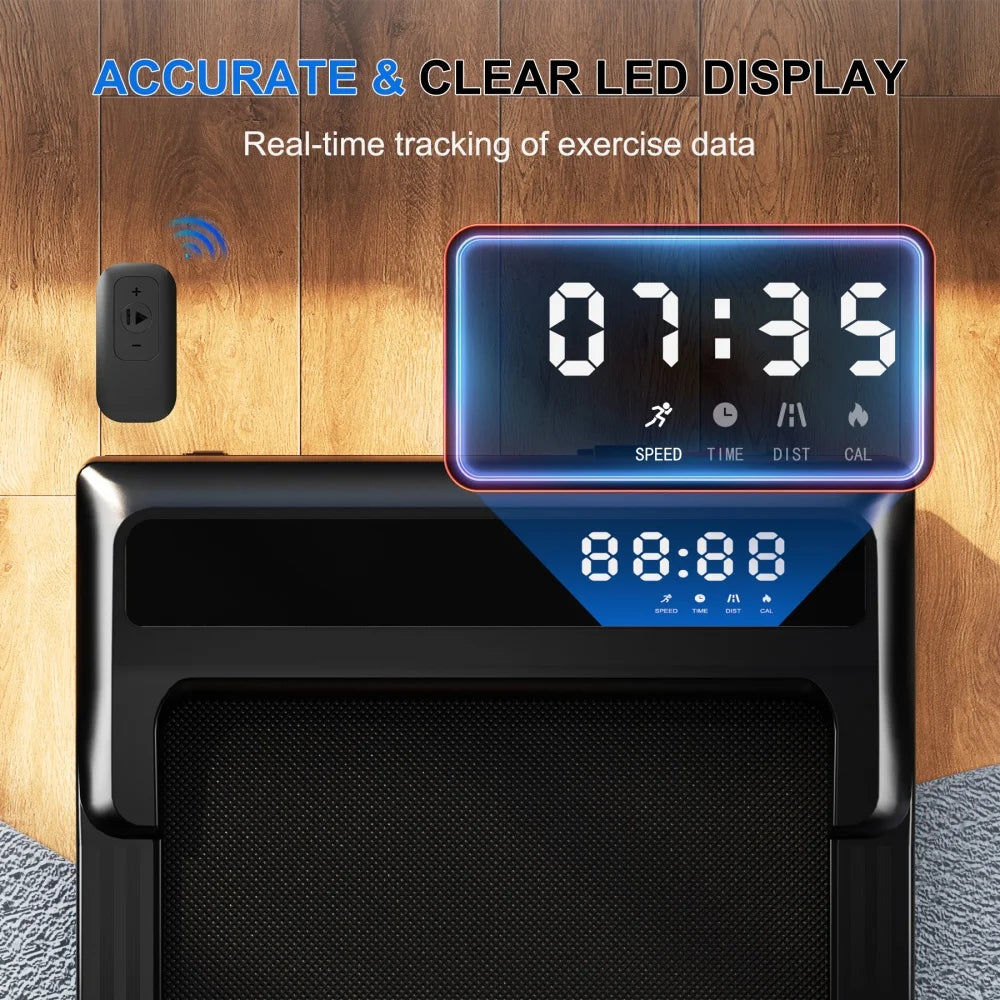 Superun Foldable Treadmill 6% Incline 3.8 Mph Walking Pad