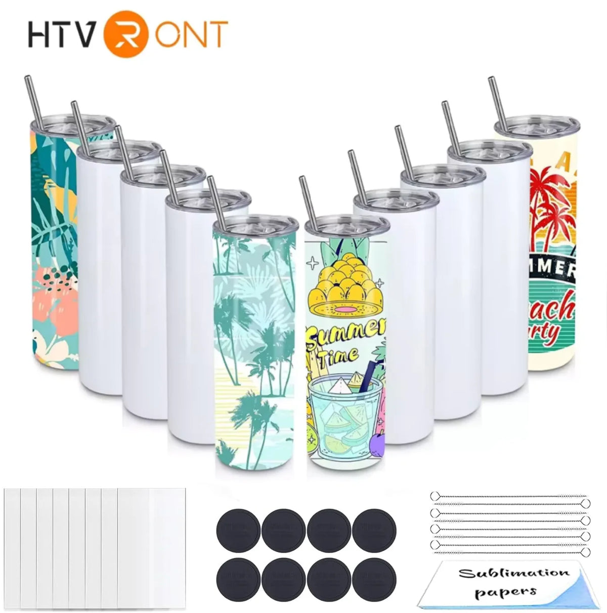 Htvront Stainless Steel Sublimation Tumbler Blanks