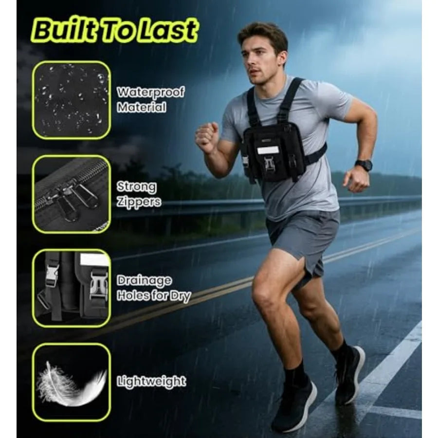 Sports Chest Pack Vest for Running Cycling Hiking