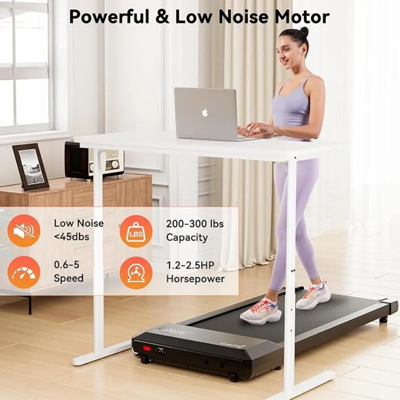 Superun 2-In-1 Home Office Walking Treadmill With App and Remote