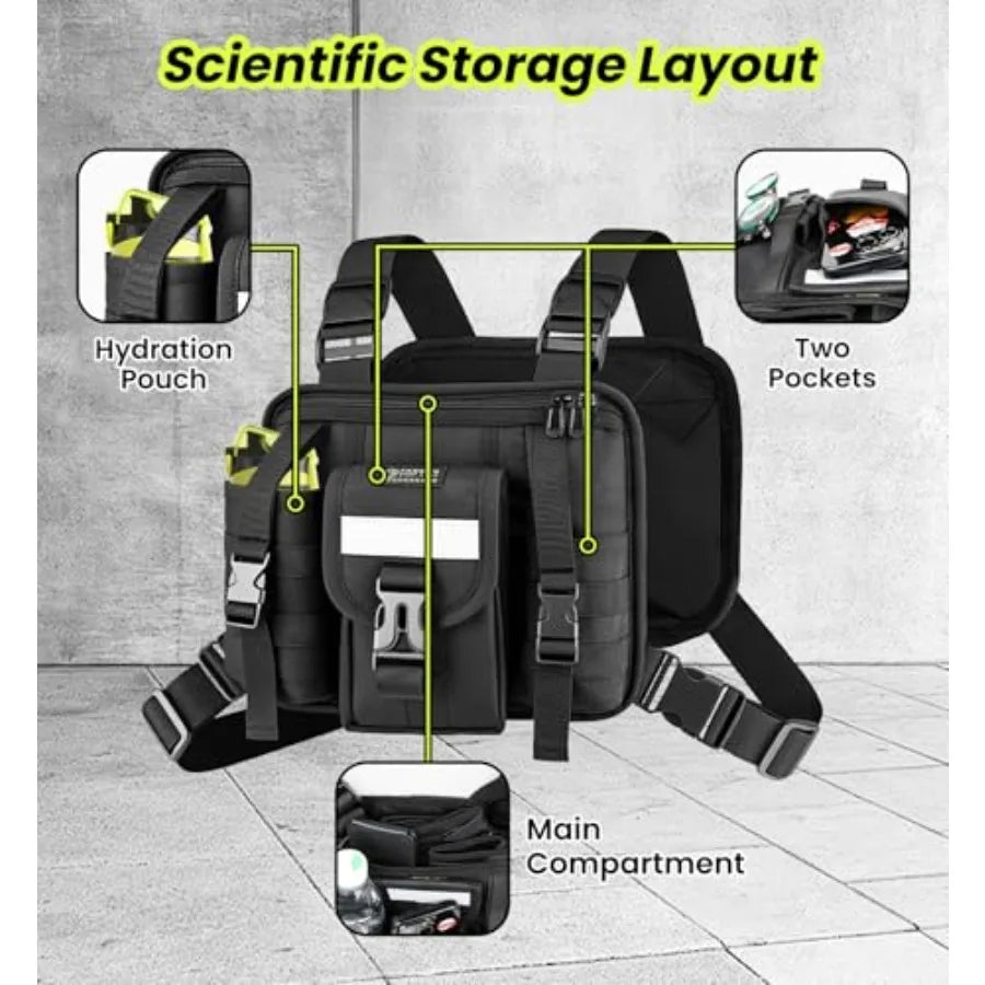 Sports Chest Pack Vest for Running Cycling Hiking