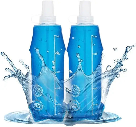 Collapsible BPA Free Water Bottle For Running And Hiking