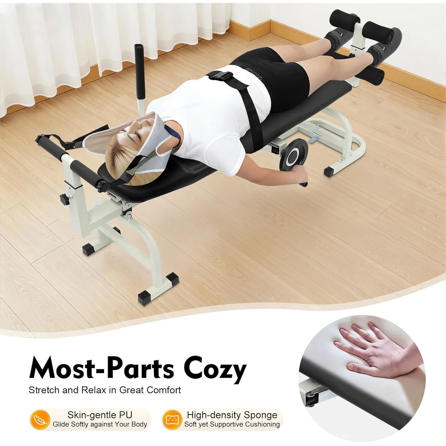Back Stretch Bench Multifunctional Neck Stretcher Lumbar Traction